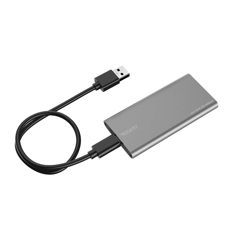 
mSATA to USB 3.1 Gen2 6GBPS SSD Enclosure with USB Type C Interface for mSATA Internal Solid State Drive 