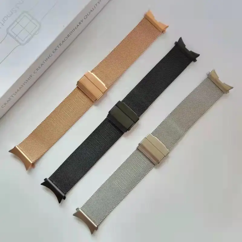 For Samsung Galaxy Watch 4 Bands, 304 Stainless Milan Buckle Replacement Band For Samsung Galaxy Watch 4