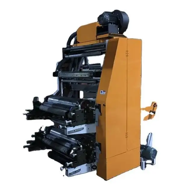 High Speed 6 Color Paper Bag Plastic Film Flexographic Flexo Printing Machine Price With Anilox Roller