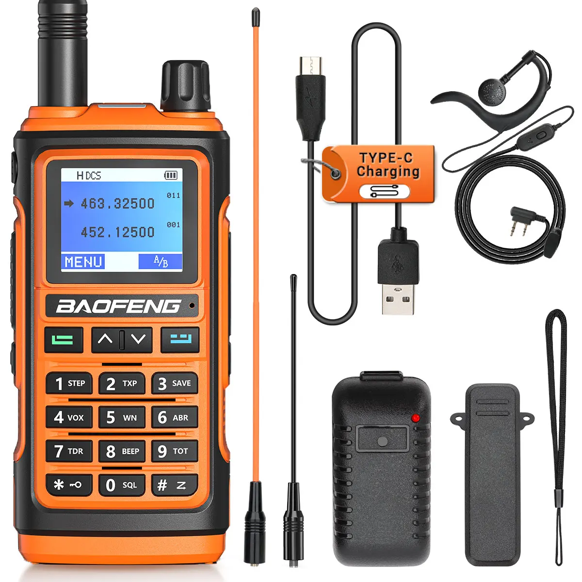 Baofeng UV-17 Pro 10W High Power Walkie Talkie Long Range Ham CB Radio Portable Amateur Two-Way Radio UHF VHF For Hunting UV-5R