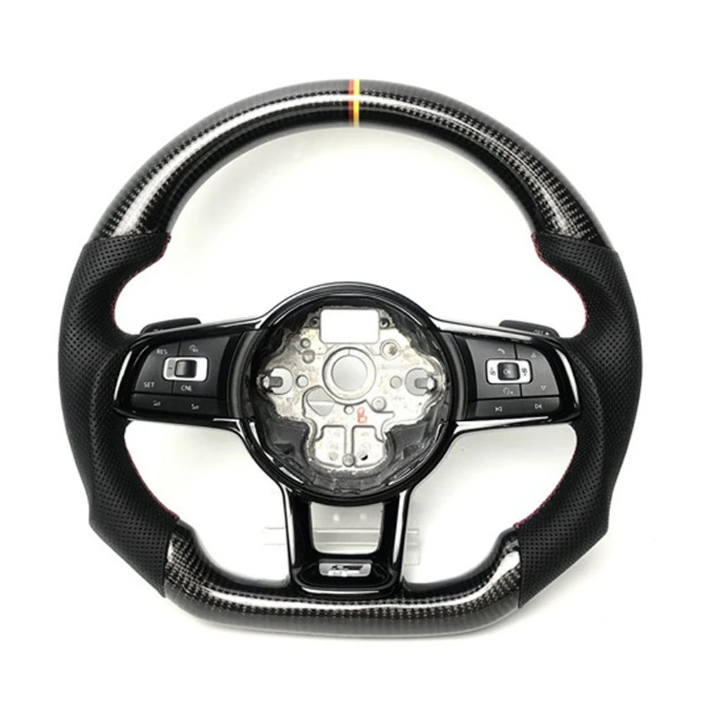 Performance Customized Steering Wheel For For VW Golf 8GTI GTI MK70 Mk SCIROCCO 2014-2017 Led Carbon Fiber Steering Wheel