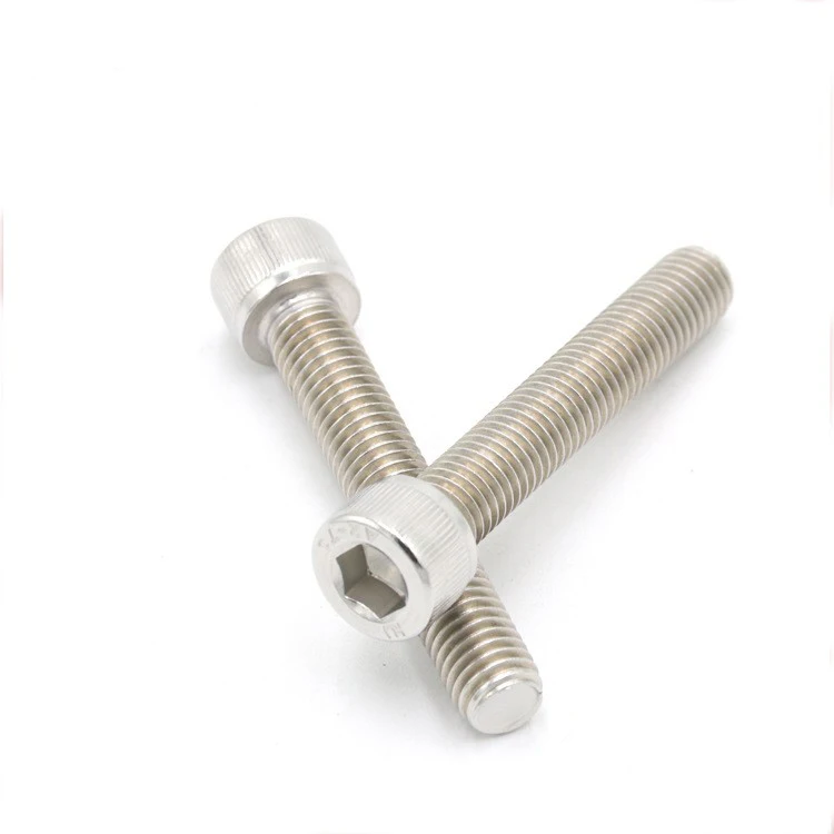 Custom fastener stainless steel Hex Bolt Stainless Steel 304 Bolts Din912 M4 M5 M6 M8 Grade 12.9 Hexagon Socket Head Bolt
