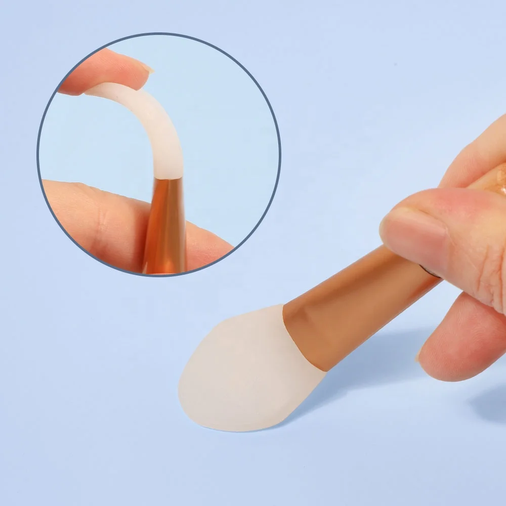 Small Mud Applicator Wood Handle Private Label Custom Brush Mask Mini Silicone Face Mask Brush