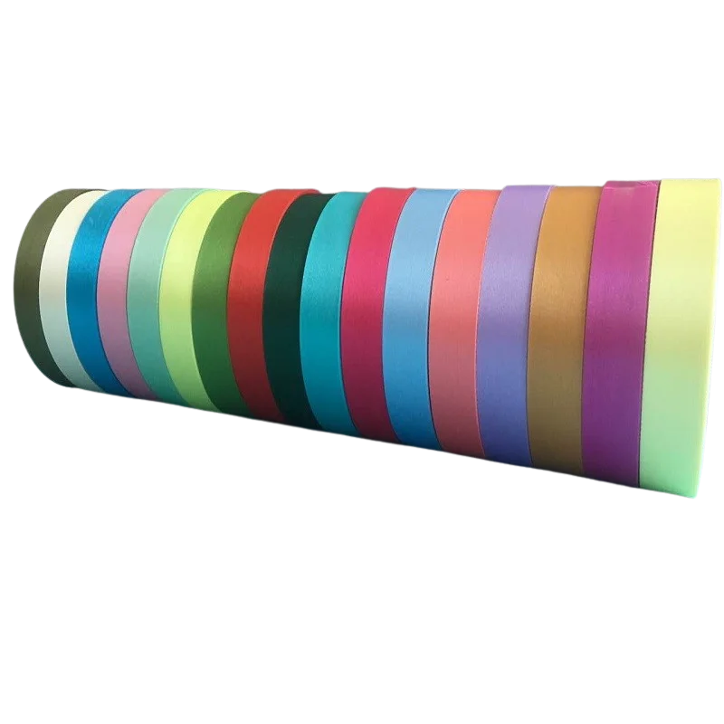 Оптовая продажа заказной логотип ширина 1 см лента атласная для украшения подарка на Рождество