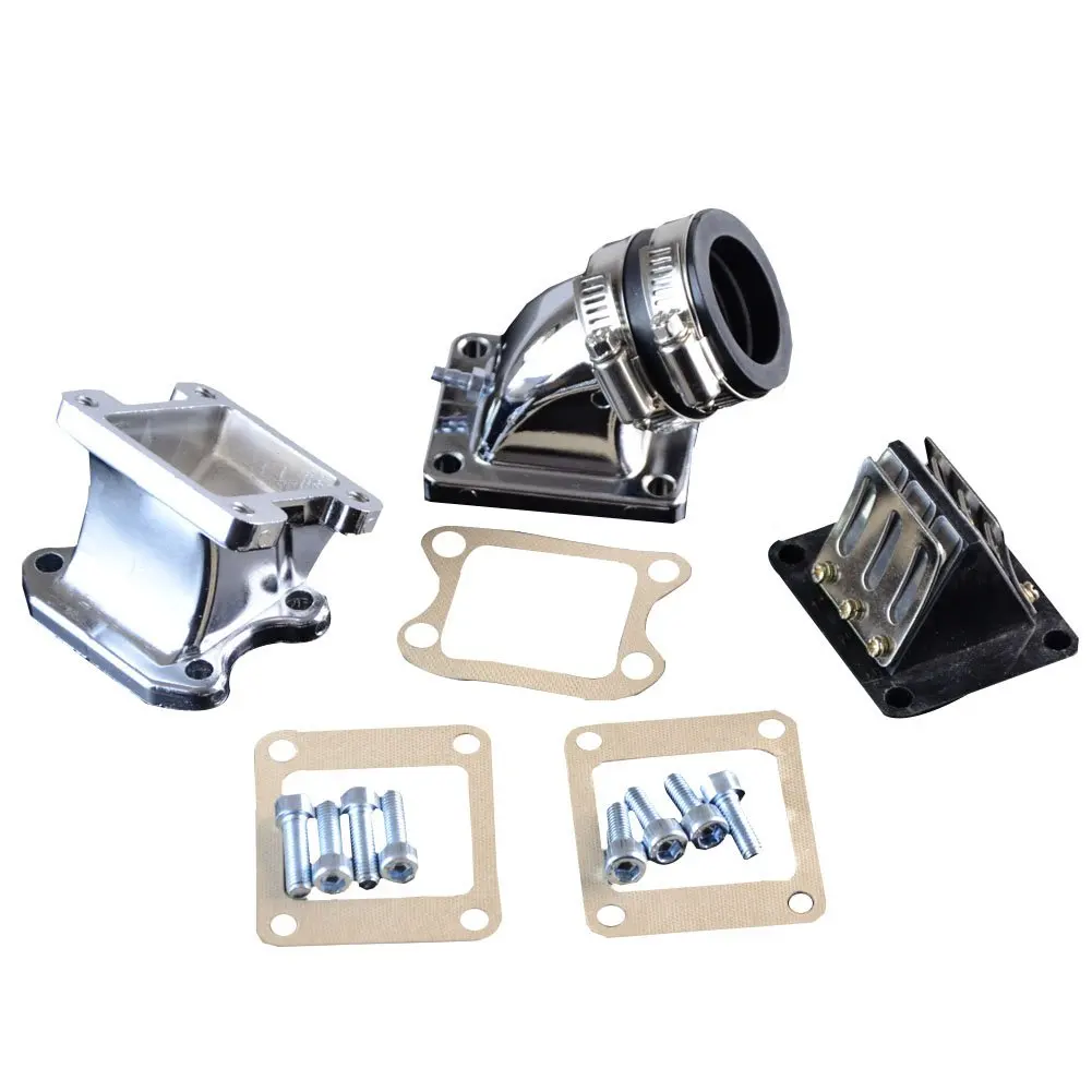 GOOFIT 32mm 2 Stroke Intake Manifold Pipe Adapter Gasket Set Replacement for Jog DIO 50 ZX SE50 SK50 SA50 Elite Scooter