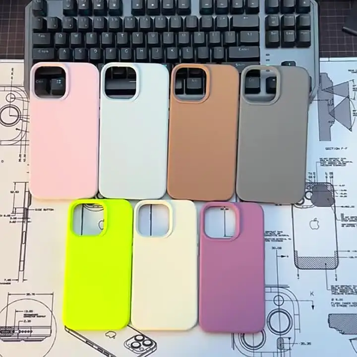 HOT Liquid Silicone Thickening Mobile Phone Shell Case For iPhone 14pro 14Max 14 Pro Max Clear Cover 13 12 11 Cover