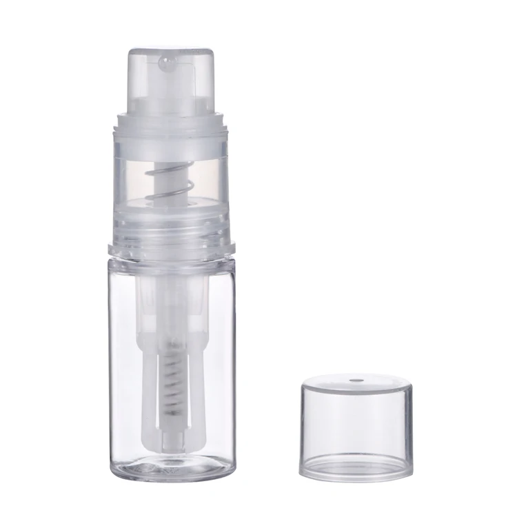 35ml 50ml plastic PET dry shampoo dry powder pump bottle