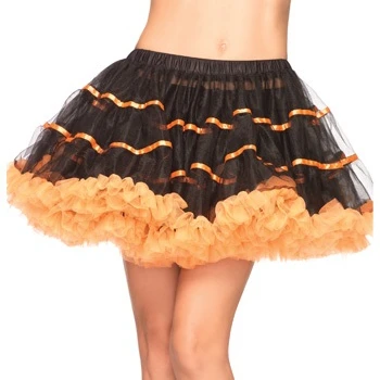 Orange and Black Tulle Petticoat