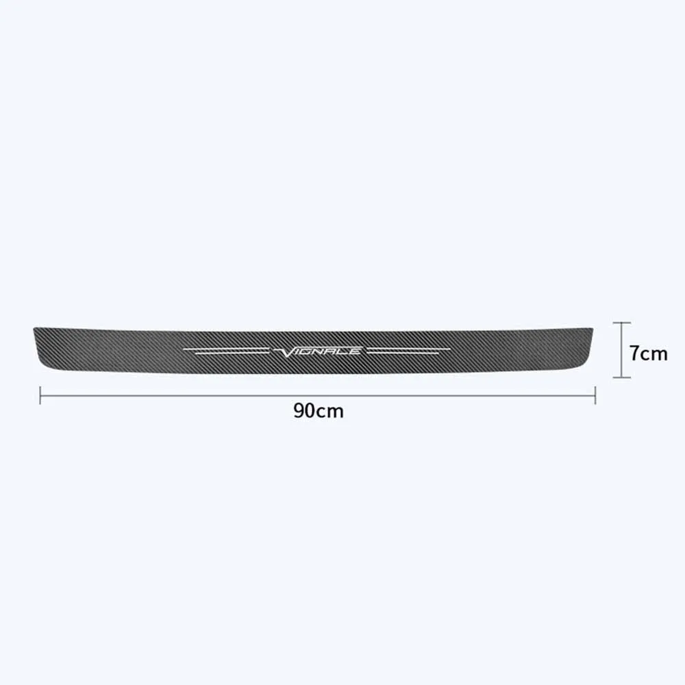 1pc car trunk decorative protective stickers Bumper decoration modification For Ford VIGNALE KUGA ST-Line accessories styling