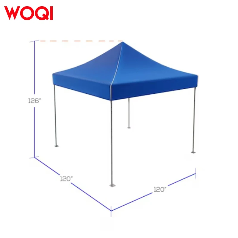 WOQI Custom Promotional Folding Event Awning Display Square Water Resistant CanopiesLogo Marquee Gazebo