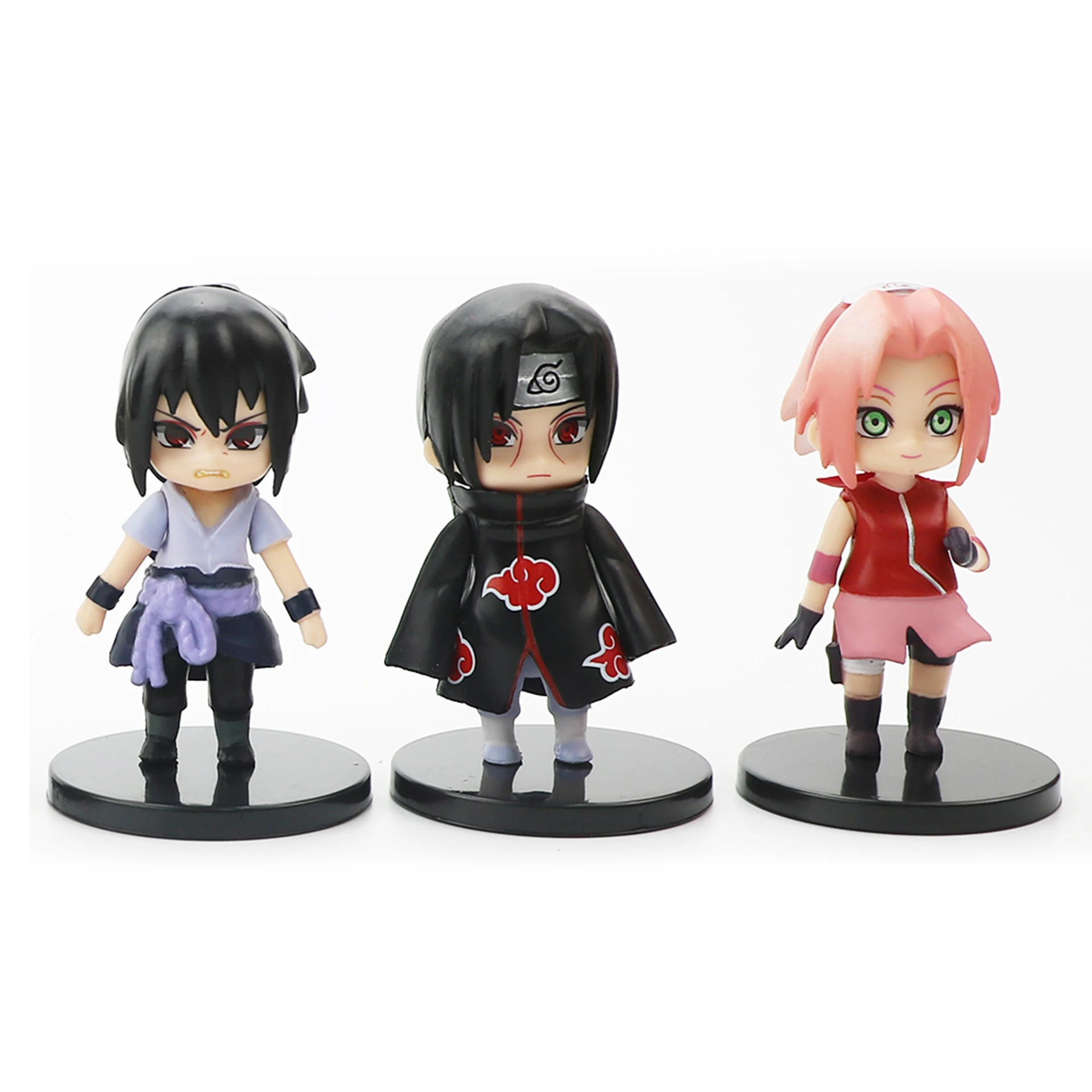 12 PCS/SET NARUTOS Figure Set Cartoon Sasuke Sakura Collection Model Toys Mini PVC Anime Action Toy Figures for Gifts