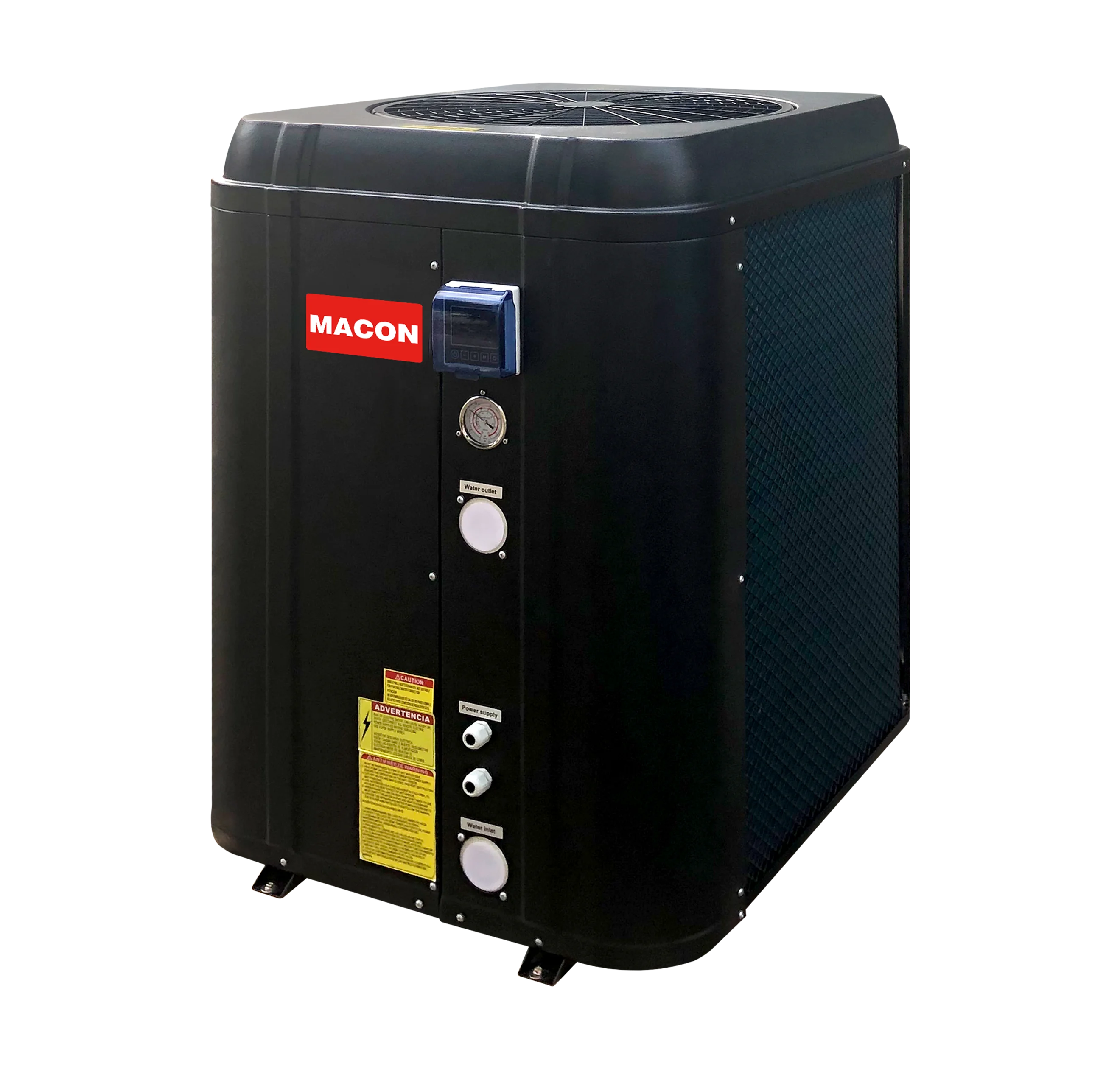 81069 BTU air to water vertical plastic case pool heat pump pool heater