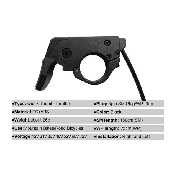 T009 throttle, quick thumb throttle, smart throttle