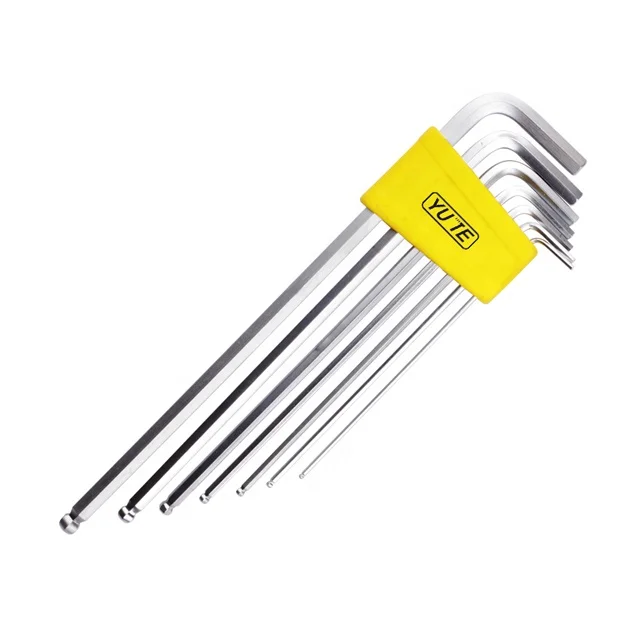 FLOURISH 7pcs Short Arm Ball Point Hex Key wrench set /chrome vanadium hex key