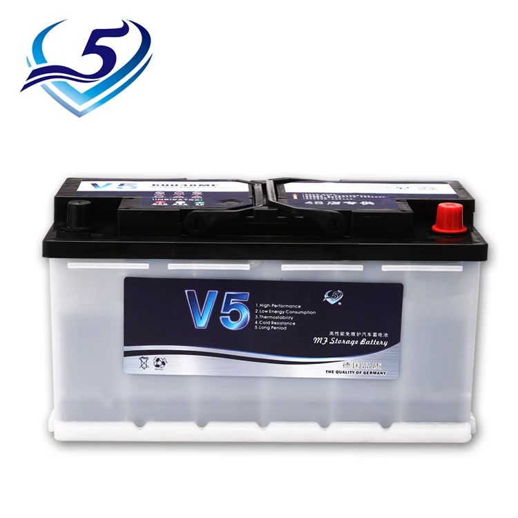 12V 100Ah DIN standard car battery start batteries DIN100/DIN88 auto lead acid battery factory 60038 LN5