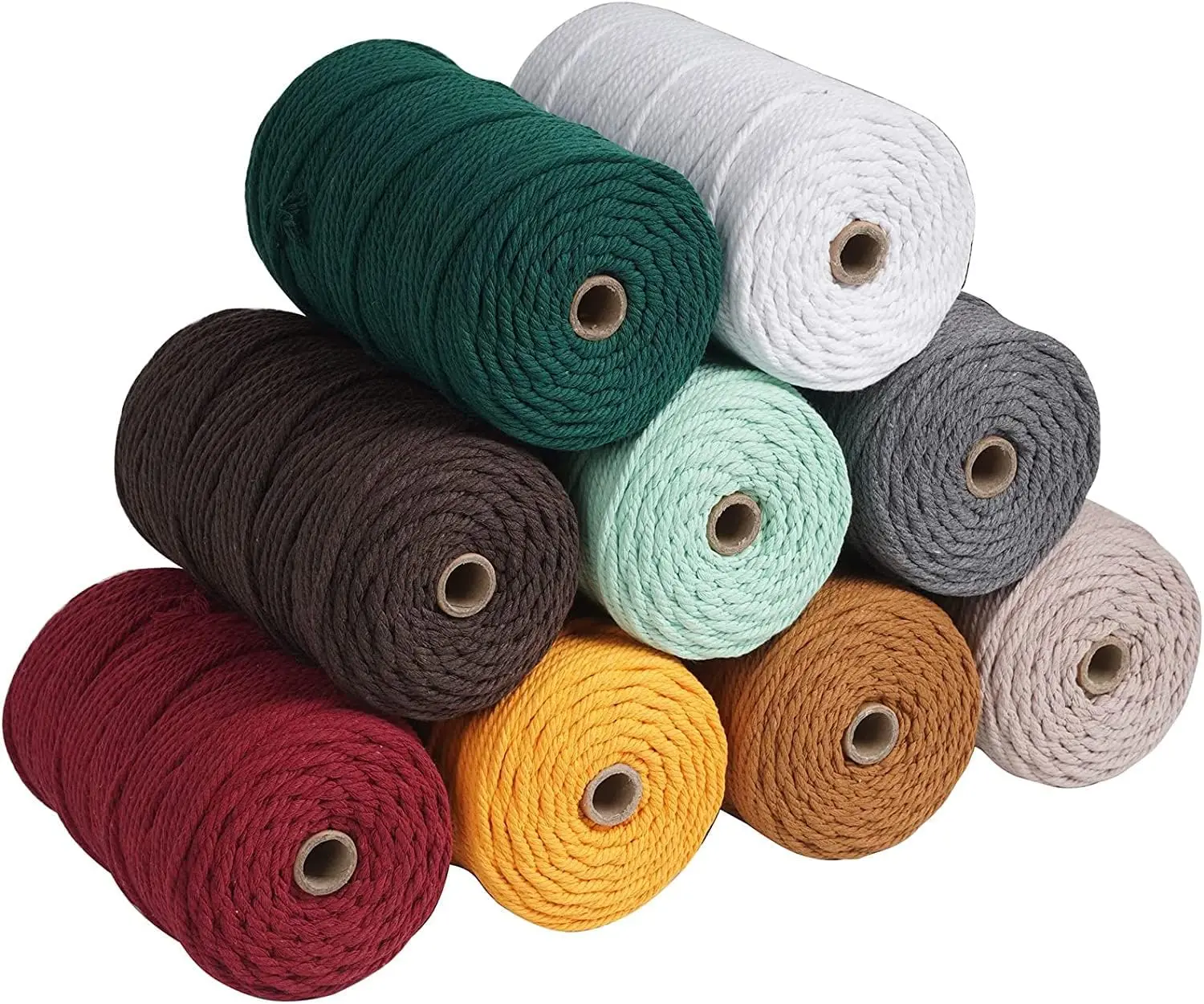 4mm braided cotton cord braided rope soutache braided  macrame cord rope crochet 2mm 3mm 4mm 5mm macrame cord