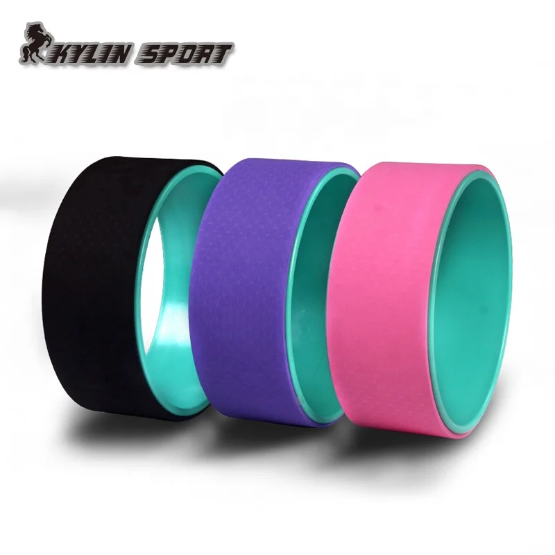 
Kylinsport yoga wheel pilates wheel custom foam massager yoga wheel tpe 