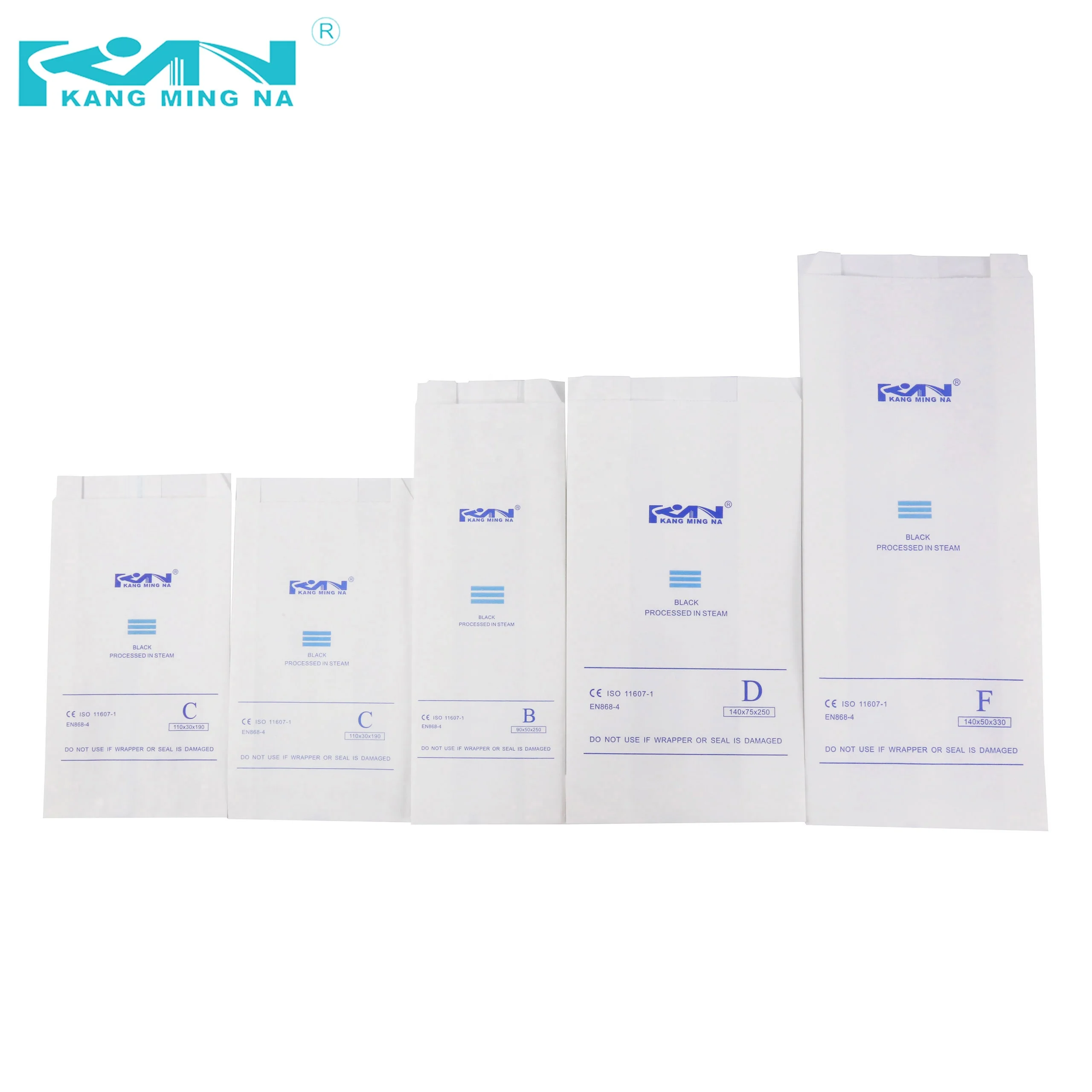 Three dimensional sterilization medical hospital gusseted paper pouch sterile dialysis paper