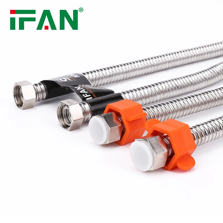 IFAN High Quality High Pressure PN16 Floating Flanged Connections Exhaust Braided Flexible Pipe Oil Gas Metal Hose