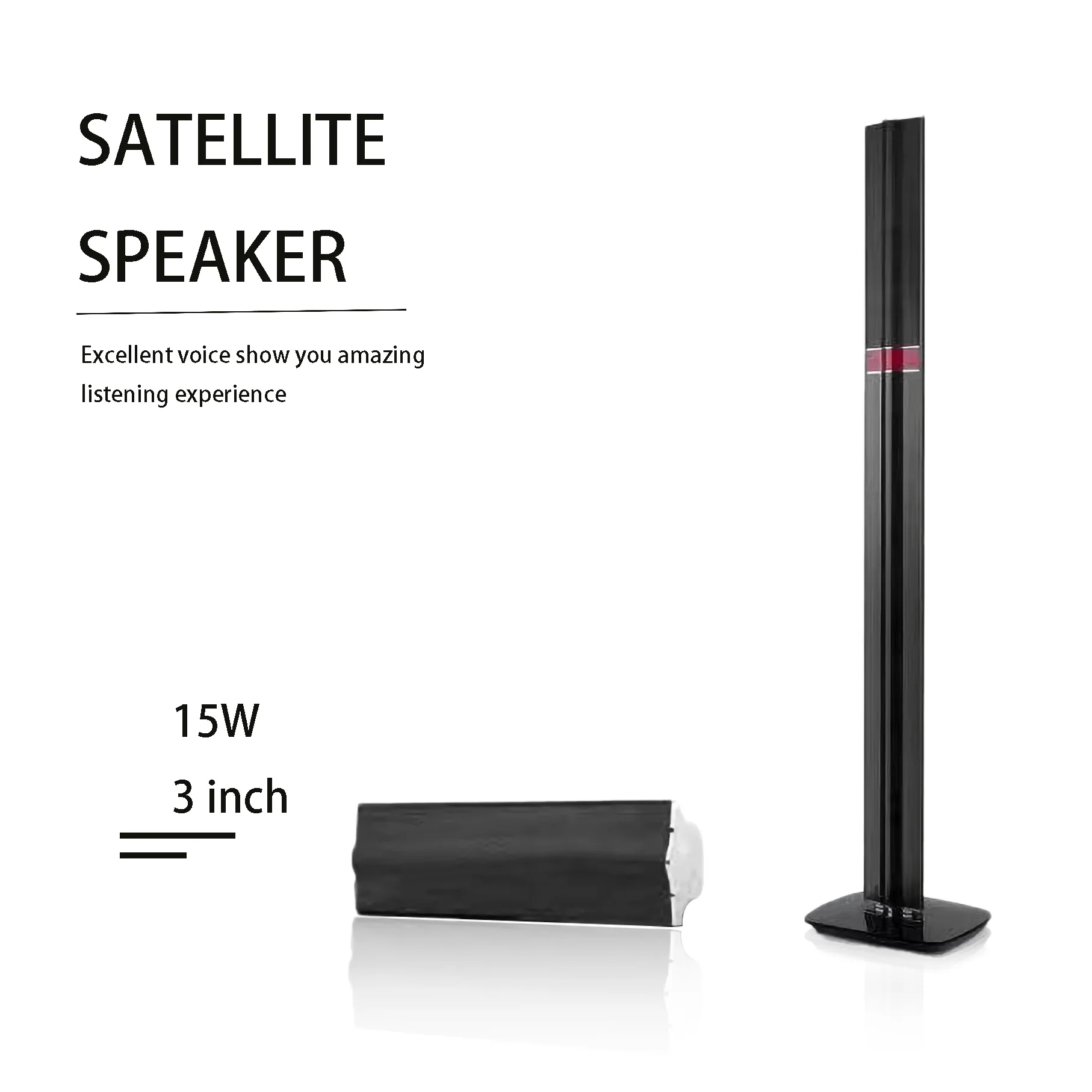 Hot sale   Creative 6.5 Inch Subwoofer Pa Column Speaker 5.1 Home Theater Tower Systems With Fm Radio xf-806