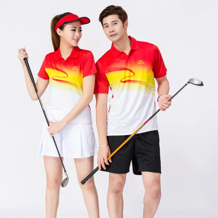 Custom Printing Logo Quick Dry Adult Team Sublimation Breathable Printed Tennis Jersey And Short badminton Tennis Clothes