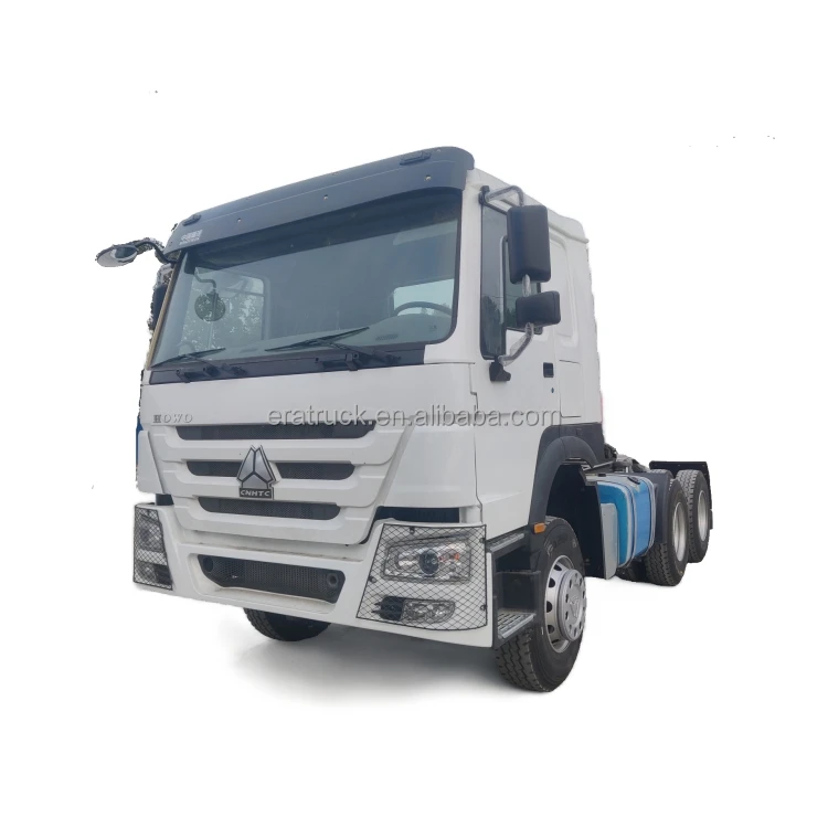 Сделано в Китае 10 шин Подержанный тягач Грузовик Sinotruk Howo A7 T7 CNG 420 л.с. 6x4 с прицепом