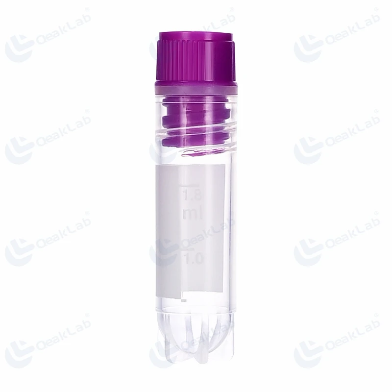 Medical Grade PP Plastic Test Tube Flat Bottom Cryotube Cryovial Tube