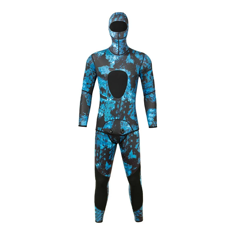 Neoprene 3mm Super Stretch Camouflage Fullsuit for Freediving Snorkeling Swimming Spearfishing Wetsuit