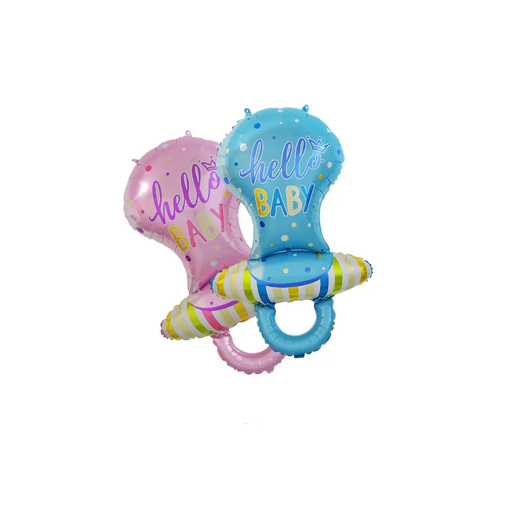 Wholesale Hot Sale Pacifier Helium Foil Balloons for baby shower party decoration