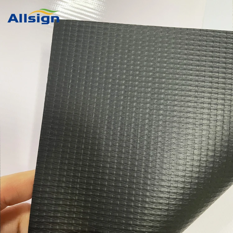 fabric tarpaulin Eco solvent printing material laminated PVC Black back flex banner roll for poster advertising 340g 440g 510g