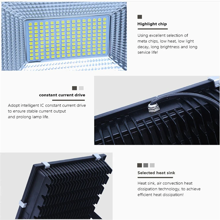 Good Quality SMD 2835 Dusk and Dawn Led Flood Light Ac Outdoor for Playgrounds Projector 150w 100w Led Flood Light Spare Parts