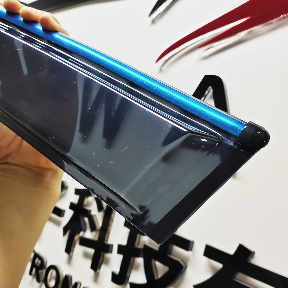 Leadway Made of  PC Plastic Car Deflector for Toyota Venza 2021-2024 Chrome Window Visor Car Rain Wind Guards 6PCS/SET