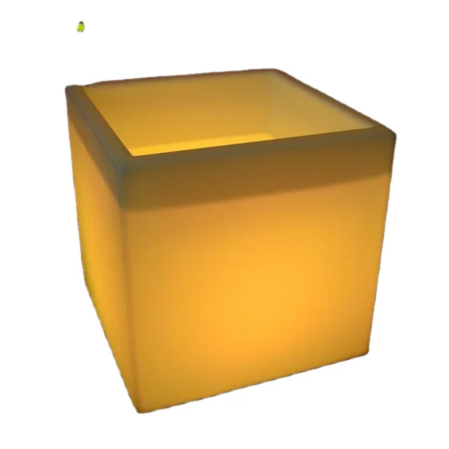 Party Plastic Led Glow LOUNGE CHAIR Cube Furniture