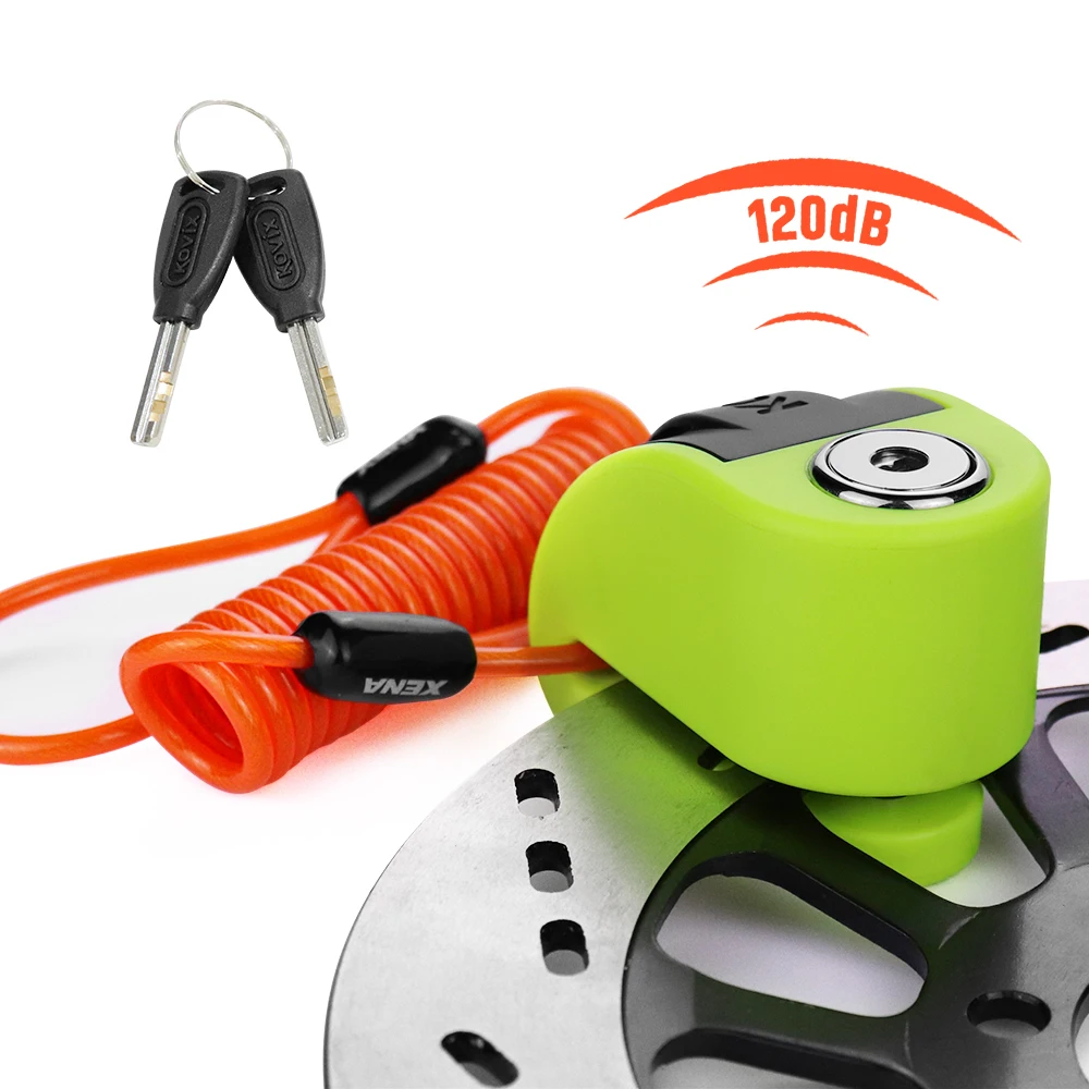 Motorcycle 120db Alarm Disc Lock,Motorcycle Scooter Bicycle Anti-Theft Disc Brake Lock Security Alarming System