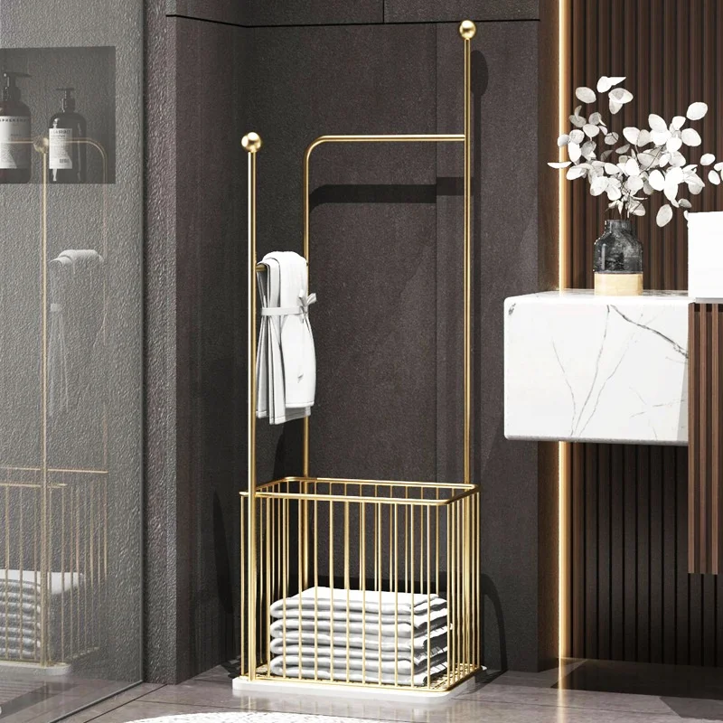 Wholesale High Quality Clothing Store Bathroom Fitting Portable Black Clothes Rail Towel Rack