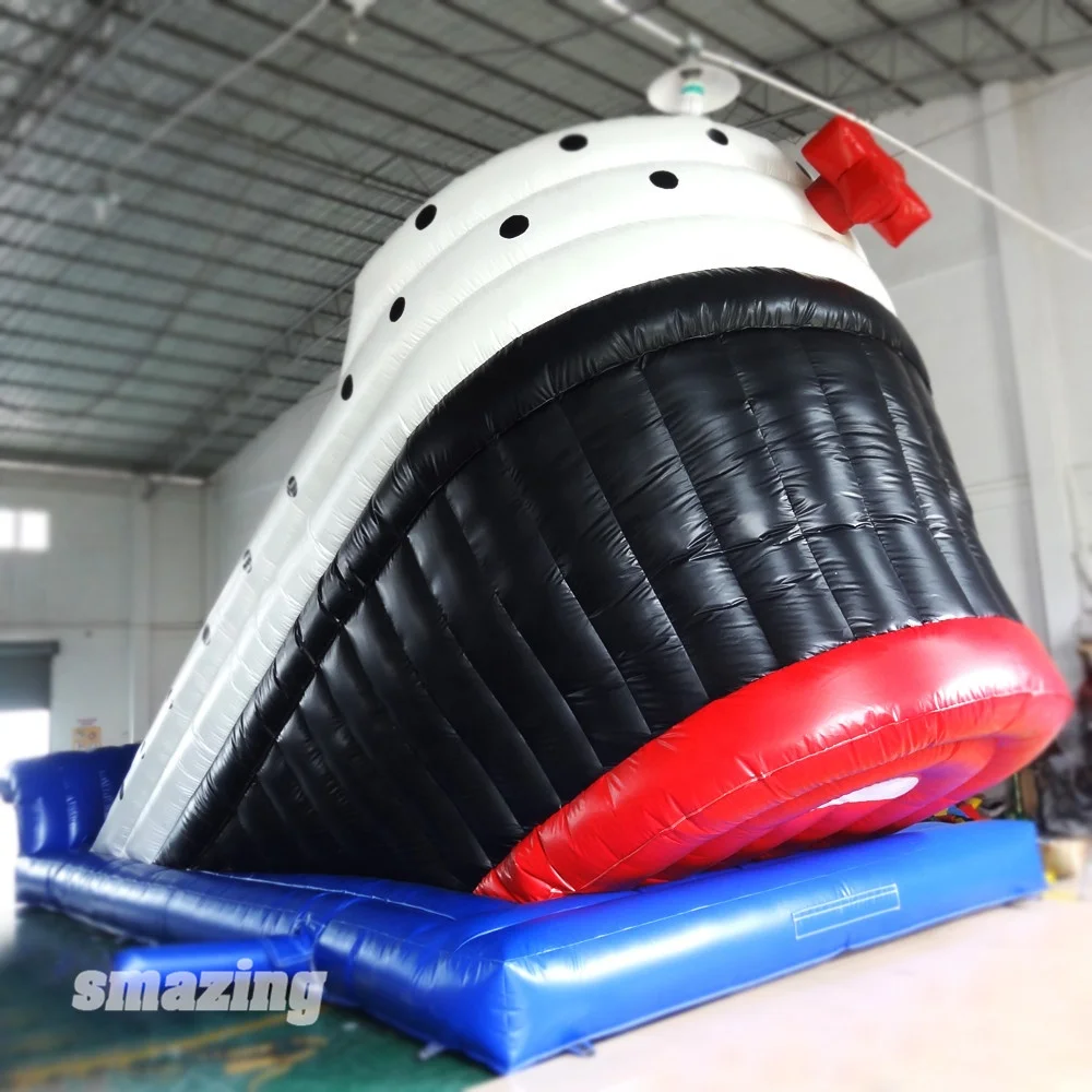Outdoor inflatable titanic slide for sale