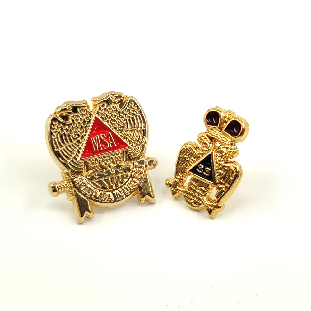 Лацкан Freemason masonic шотландский РИТ 32nd 33rd градус MSA