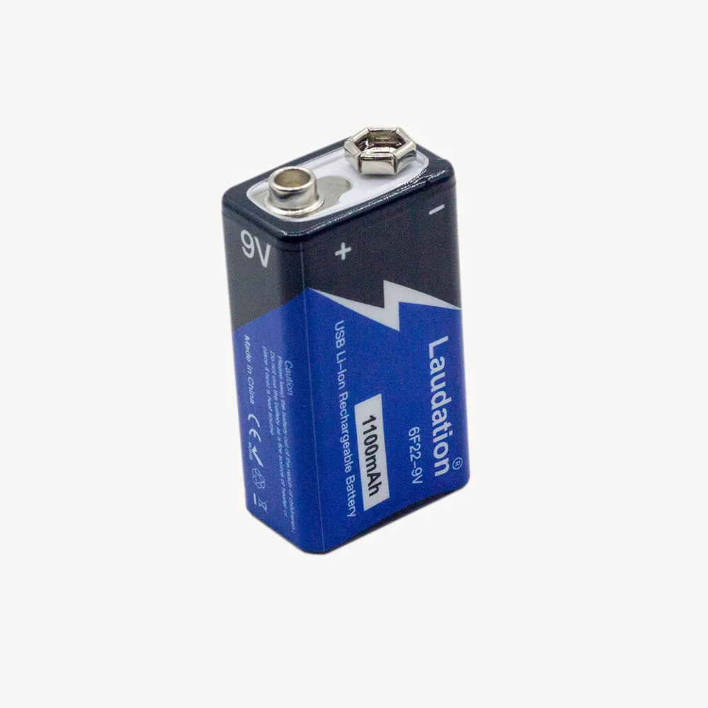 9V TYPE-C rechargeable battery 1100mah for multimeter toy car Radio-controlled car backup battery