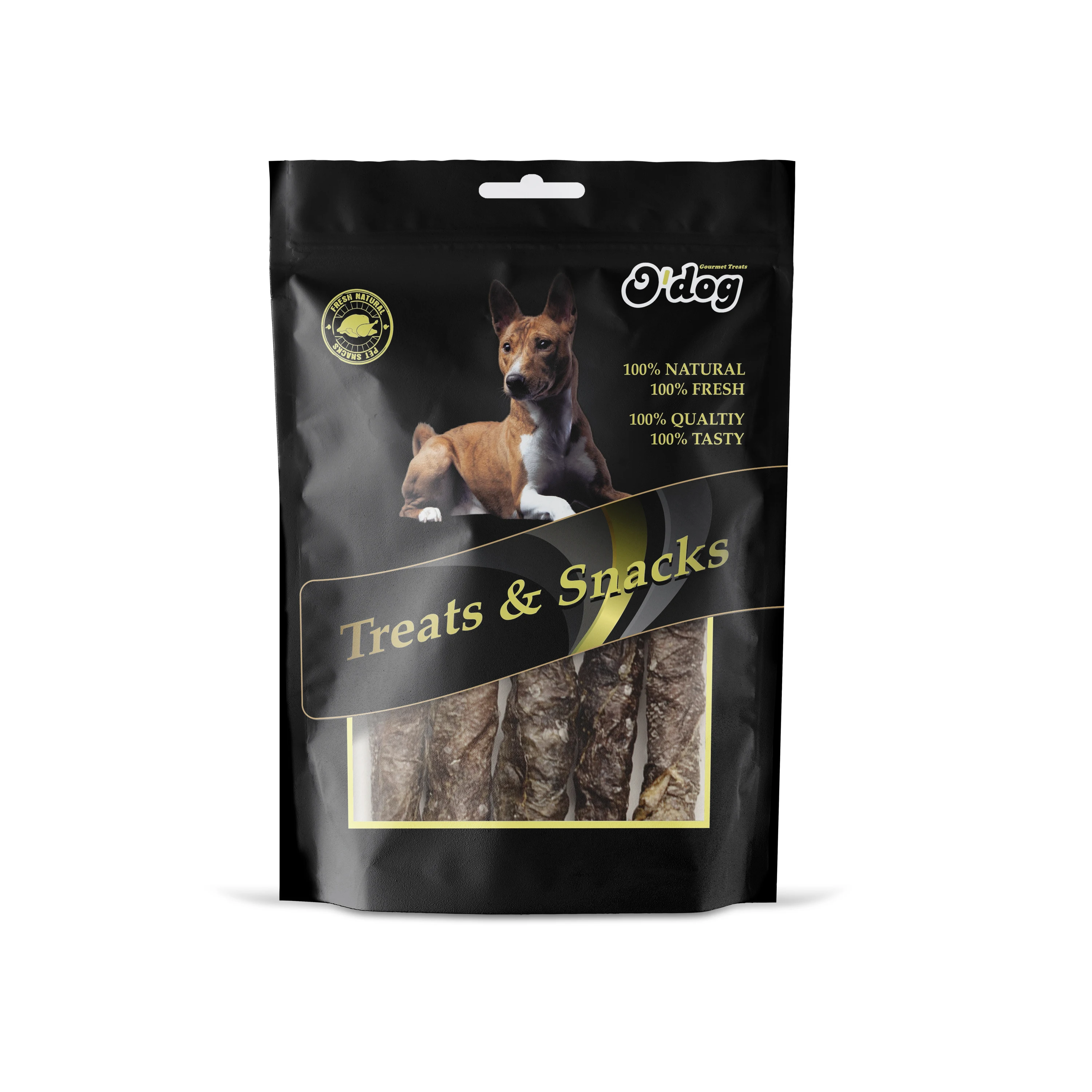 Factory Directly Wholesale supplier Pet Dog fish skin roll dry dog snacks for travelling bring