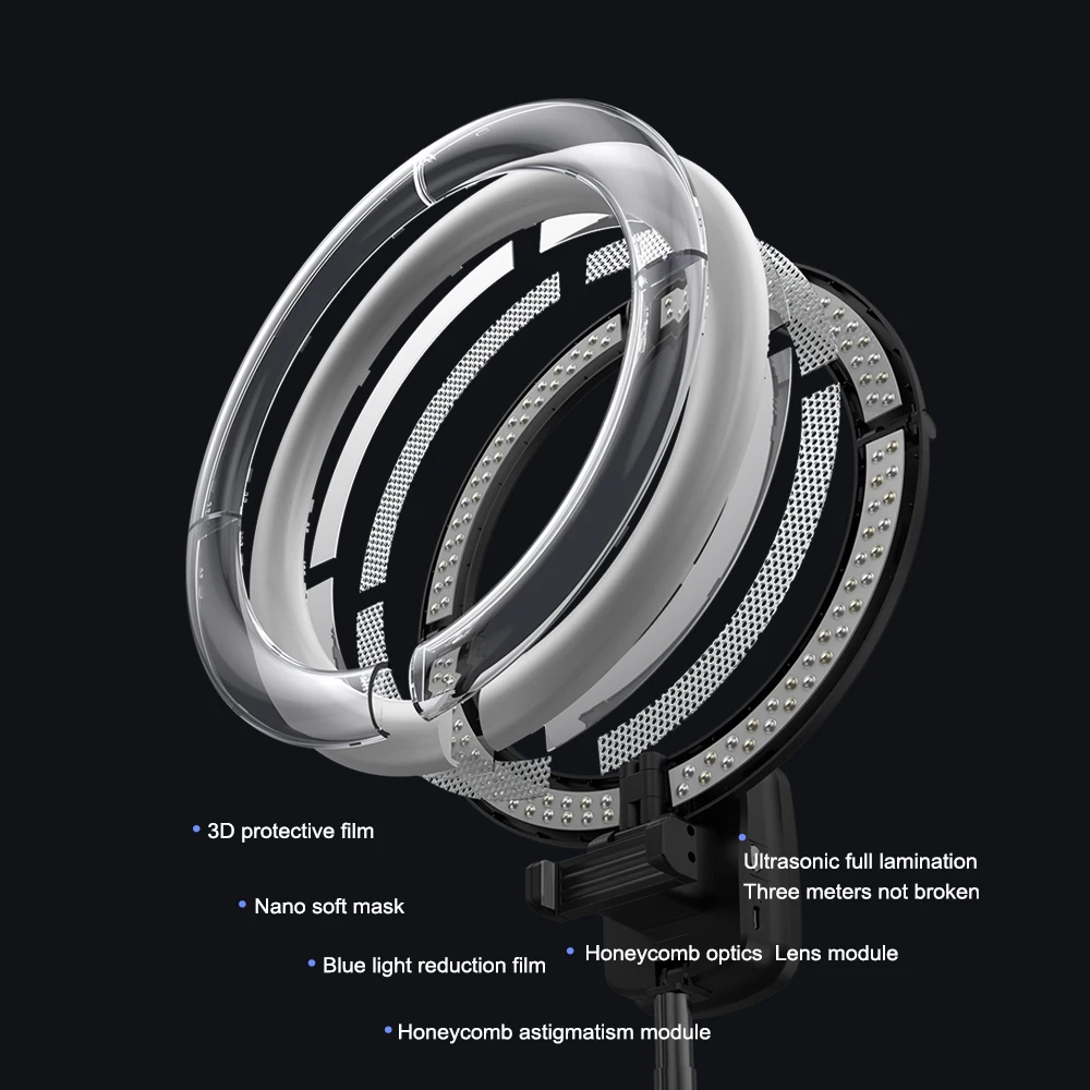 10 Inch 26cm Amazing Ring Light Foldable with Tripod  Stand Led Folding Selfie Fill Light Portable Lamp YY-1 for Tiktok YouTube
