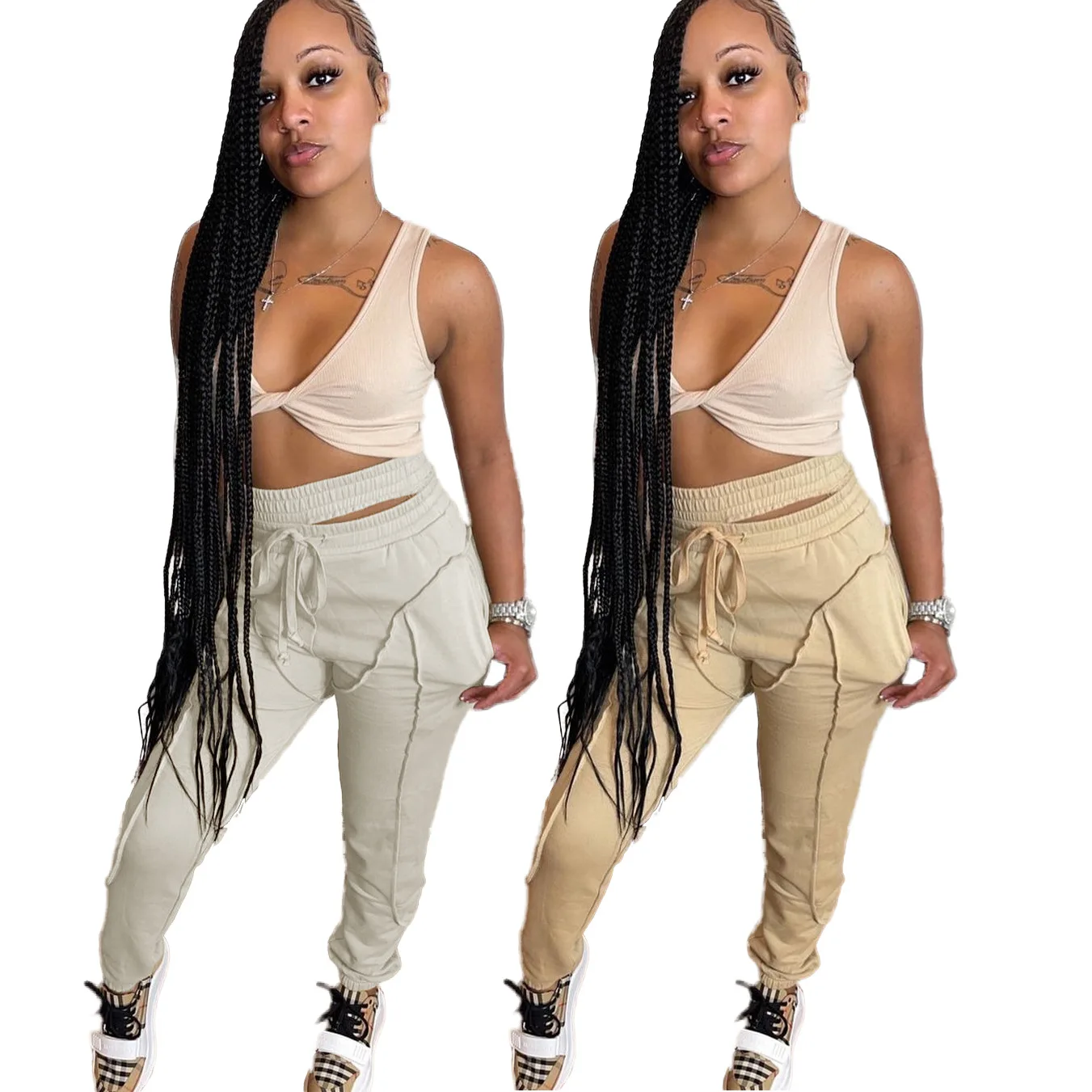 2021 Women Cargo Pants Trousers Plus Size Yoga Sweat Plus Size Flare Wide Leg Pants Trousers Leggings Fall Clothing