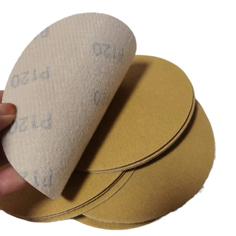 Customized hook and loop back velvet grinding plate assorted sandpaper Vel cro sticker sandpaper sheet