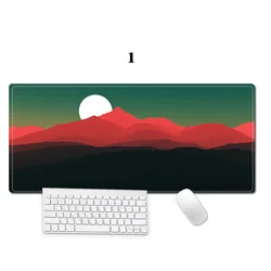 Amazon New Simple Landscape 80x30cm Gaming Mouse Pad Lock Edge Game Computer Desk Pad MousePad Deskpad Home Decor Desk Mats