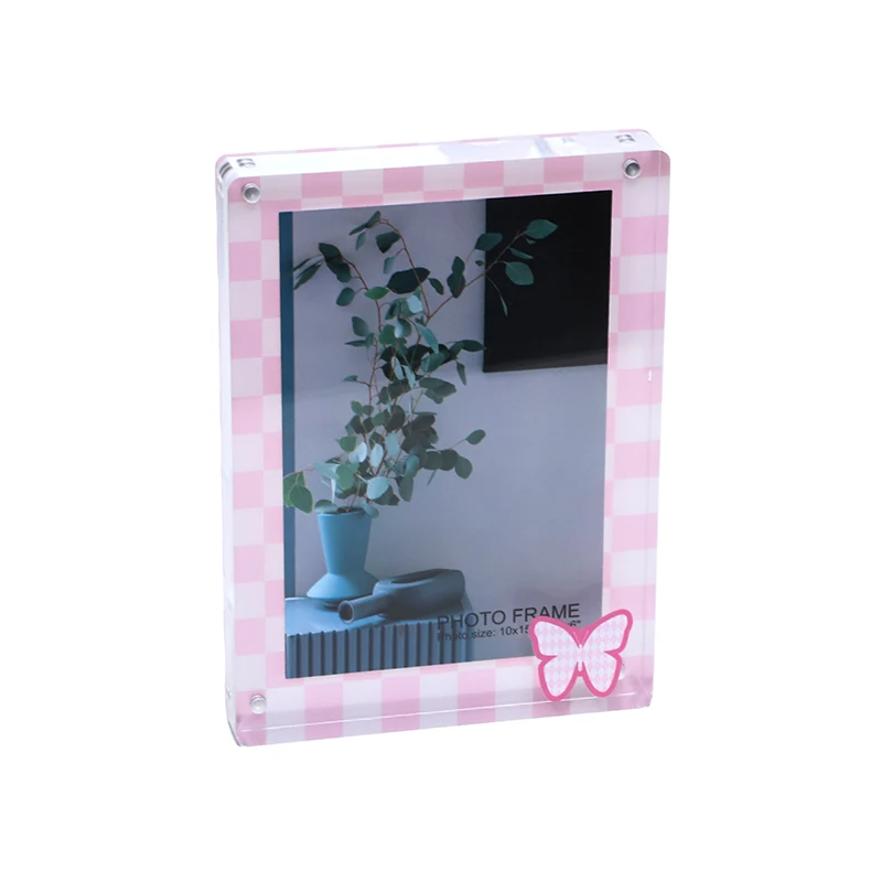 Premium Acrylic Photo Frame Magnetic Picture Frames Clear with printing Display Clear Magnet Acrylic Photo Frames