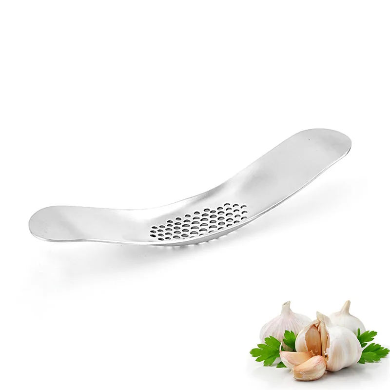 New arrival full stainless steel garlic rolling press for home kitchen