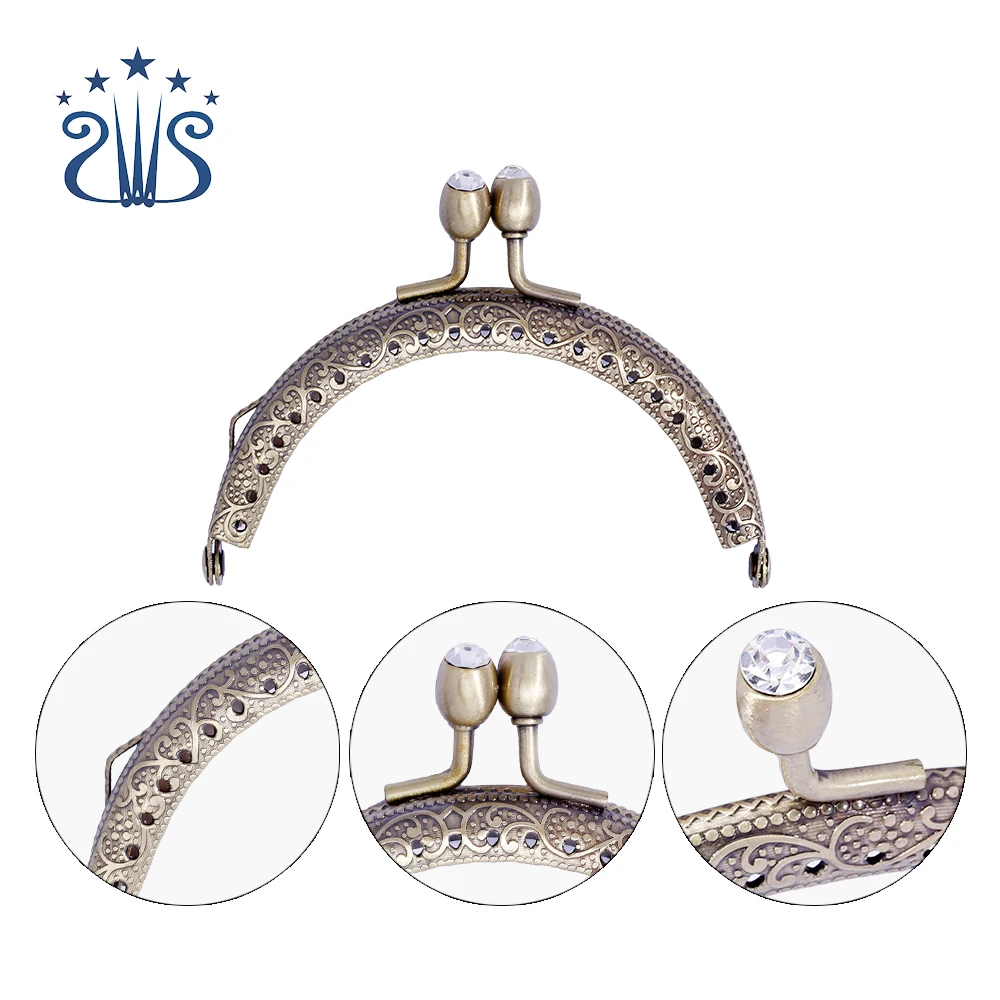 Модный Мини клатч 8,5 см, рамка для кошелька, металлическая рамка для дамской сумочки с замком