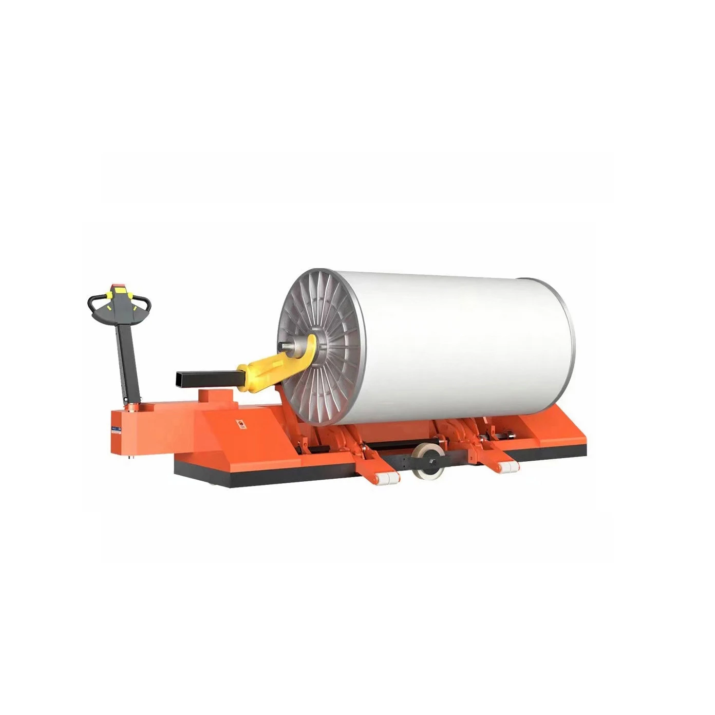 High Capacity Customized Manual Hydraulic Weaving Warp Beam Trolley