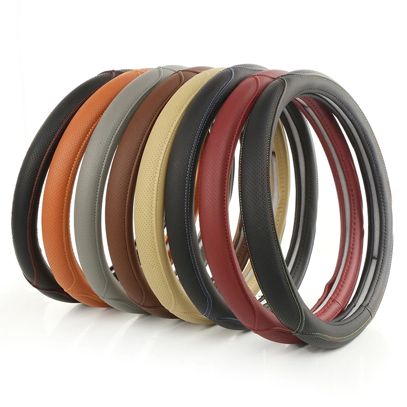 High Quality Universal PU Leather Automatic Car Steering Wheel Cover
