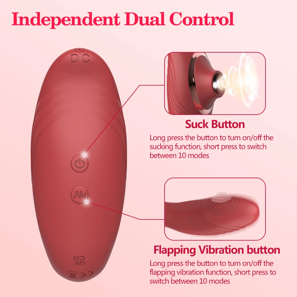 G-Spot Clitoris Sucking Flapping Vibrator Female Masturbation Vaginal Sex Nipple Clitoral Stimulating Sucker Vibrator For Women