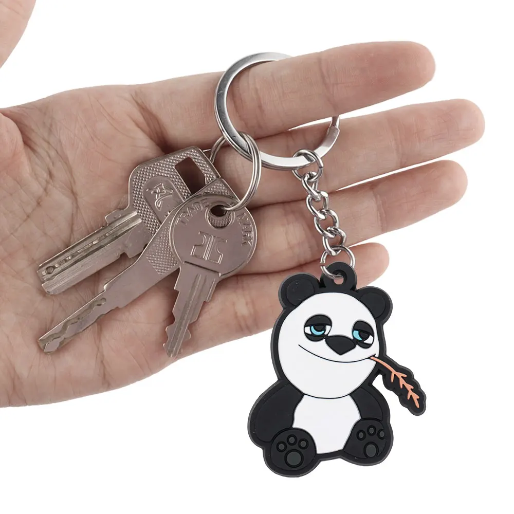 Silicone cartoon pendant mini 2d plastic hot custom anime keychain soft rubber anime keychain pvc 3d anime keychain for gifts